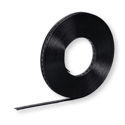 Ar plastmasu pārklāta perforēta montāžas lente 19 mm
